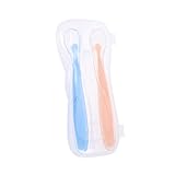 AOKWAWALIY 3 Stk Kinder lernen Löffel weicher Gummilöffel Scoop Silikonlöffel kinder...
