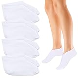 Scettar 4 Paar Feuchtigkeitsspendende Socken, Anti-Rutsch Fuß Spa Gel Socken Fußpflege...