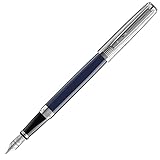 WATERMAN Exception Füllfederhalter (modell Slim), blaulackierter Schaft,...