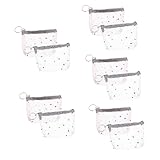 VALICLUD 4 Stück transparente Münzgeldbörse, Mini-Münztasche, Make-up-Tasche,...