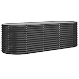 vidaXL Hochbeet, Wetterfestes Hochbeet für Garten Balkon Terrasse,...