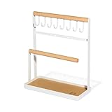 Wegowood® Schmuckständer Metall/Holz Mit Sandelholzöl | Schmuckhalter |...