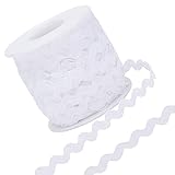 GORGECRAFT 25m Rick Rack Trim Ribbon Wave Nähen Biegen Fransen Trim 5mm Zackenlitze...