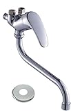 HST | Spültischarmatur | Küchenarmatur | Niederdruck | Wand - Einhebelmischer Wasserhahn...