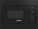 Siemens BF523LMB3 iQ300 Einbau-Mikrowelle, 50 x 38 cm, 800 Watt, Drehteller 27 cm,...
