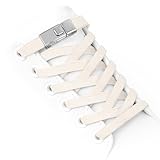 Aujzoo Schnürsenkel ohne Binden für Turnschuhe, hochwertiges elastisches Gewebe und...