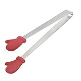 Pinzette Small Silikonclip Handgriff handförmige Silikonzange aus rostfreiem Stahl...