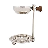 Bitto Weihrauchbrenner Oman silbern Messing vernickelt verstellbar, H 10 cm, Ø des...