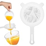 Kefir Sieb Kunststoff, 5 Stück Sieb Filter Lebensmittel NylonSieb, Kleines Sieb Fein,...