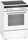 Siemens HK9R3A220 iQ300 freistehender Elektroherd mit Glaskeramik-Kochfeld / A /...