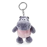 NICI 47951 Schlüsselanhänger Nilpferd DJ Nilbert 9cm, grau