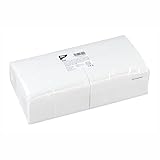 Papstar Servietten / Tissueservietten, weiß, (250 Stück), 33 x 33 cm, 2-lagig, 1/8-Falz,...