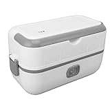 Yusat Tragbare Elektrische Lunchbox mit Edelstahleinsatz, Beheizte Bento-Box für Zuhause,...