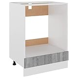 vidaXL Herdumbauschrank, Küchenschrank mit verstellbaren Füßen, Ofenschrank für...