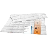 sleepling 197141 extra leichte Sommer Daunendecke Bettdecke, Neue weißen Daunen (90%) und...