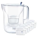 Wasserfilterkrug + Filterkartusche, 3,5 Liter Fassungsvermögen, Reduziert Fluorid,...
