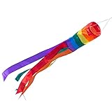 CIM Windsack - 100 Rainbow - UV-beständig und wetterfest - Ø11cm, Länge:...