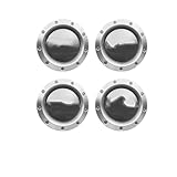 4 Stück 146 mm graue Alufelgen-Nabenkappen 8D0601165K Kompatibel für Audi TT A2 A3 A4 A8...