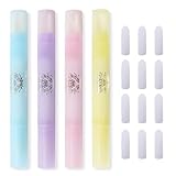 EIHI 4 Stück nagellackentferner stift mit Baumwollköpfen, nagellack korrekturstift Nail...