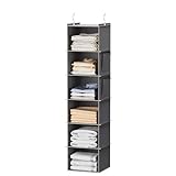 YOUDENOVA Hängeregal Schrankorganizer Stabiler 6 Fächern Kleiderschrank Organizer...