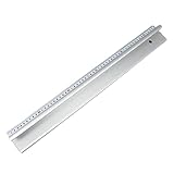 SPRINTIS Schneidelineal aus Aluminium, Lineal mit Stahlkante, Fingerschutz und...