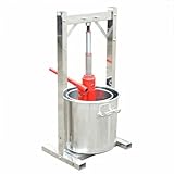 LUNICASHA Obstpresse Manuell Fruchtpresse Weinpresse Edelstahl 12 L Beerenpresse...
