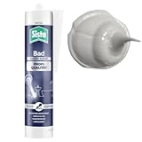 Sanitärsilikon silbergrau Bad Premium - Dichtstoff für Bad & Küche (1 x 280ml)