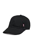 Levi's Herren Classic Twill Red Tab Baseball Cap, Schwarz (Black), 58 cm