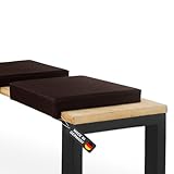 Lycce Bankauflage Kunstleder Klemmkissen 1 Leiste, extra weiche Polsterung, Sitzkissen...