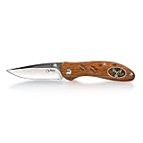 Roy Jagdmesser Outdoor Klappmesser Einhand Messer, Taschenmesser mit Holzgriff,...