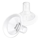 2 Stück 19mm weiche Brusthauben mit 106 Grad Öffnungswinkel für Medela Milchpumpen,...
