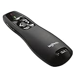 Logitech R400 Presenter, Kabellose 2.4 GHz Verbindung via USB-Empfänger, 15m Reichweite,...
