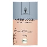 ZELLGUT© Bio Haferflocken - GEKEIMT (450g) - Vollkorn - GLUTENFREI - Basisch - Kernig &...