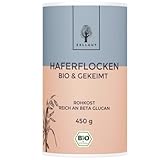 ZELLGUT© Bio Haferflocken - GEKEIMT (450g) - Vollkorn - GLUTENFREI - Basisch -...