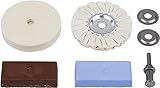 wolfcraft I 2178000 I Hobby-Polierset I zum Polieren von Metalloberflächen I geeignet...