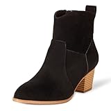 Amazon Essentials Damen Western-Stiefeletten, Schwarz, 43 EU
