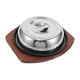 HEALLILY 1 Satz Steakplatte Grillpfanne Zum Kochen Im Innenbereich Campingpfannen...