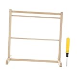 VICASKY 2 Stück Puppen Kleiderbügel Für Puppen Holz Puppen Kleiderständer Puppen...