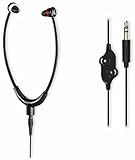 Thomson TV Kopfhörer mit langem Kabel 8m (Kinnbügel Leichtkopfhörer für Senioren und...