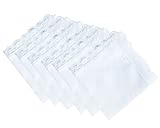 MileyMarla Taschentücher für Damen und Damen, Baumwolle, Spitze, Weiß,...