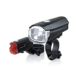 LUXTRA Fahrradlampen Set Batteriebetrieben 40 Lux ECO StVZO Kompatibel Fahrrad...