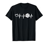 Volleyball Herzschlag Herz Volleyballer - Beach Volleyball T-Shirt