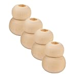 Angoily 100 Stück Naturholzperlen Auffädeln für DIY Schmuckherstellung Armband...
