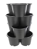 SUSTANIA 1er Set Pflanzturm 4 Etagen Kartoffelturm, Maße: 66x42x40 cm,Pflanzkübel für...