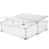 Gardebruk Frühbeet 1,21m² 110x110cm UV Schutz lichtdurchlässig Aluminium...