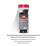 TOX Kabelbinder Set Clip, 500 Stück, Schwarz, UV-beständig, universell einsetzbar zur...
