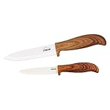 STONELINE® Back to Nature Keramikmesser-Set, 2-tlg., 1 Universalmesser ca. 21...