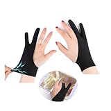 kizzierhandschuhe mit zwei Fingern, ideal für Papier, iPad und Grafiktabletts –...