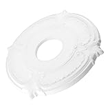 Deckenmedaillons – weißes Deckenmedaillon für Ventilator, 240 g PU, elegantes...