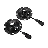 Yardenfun 2 Stück Teiliges Schwarzes Stuhlgestell aus Verschleißfestem Robuste Runde...